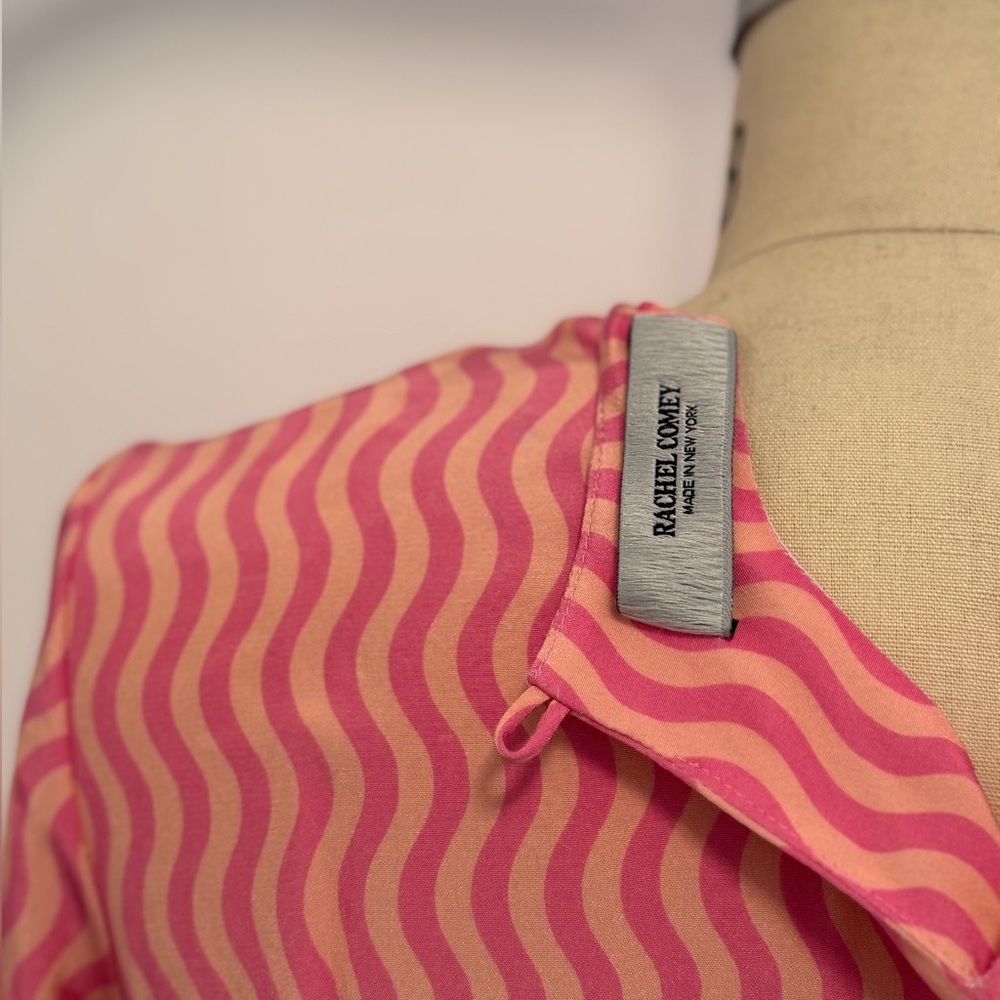 Rachel Comey Pink Zigzag Midi Dress - Picture 4 of 5